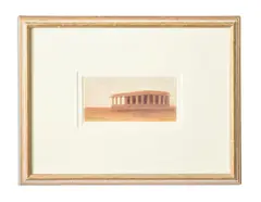 View at fatehpur by Edward Lear, Pen, ink, and watercolour, sold Oct 2023
