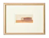 View at fatehpur by Edward Lear, Pen, ink, and watercolour, sold Oct 2023