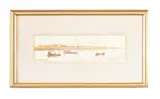 Opposite benihabra looking south by Edward Lear, Watercolour, ink and wash, sold Oct 2023