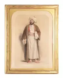 Portrait of a gentleman by John Gilbert, Pencil and coloured chalks, sold Oct 2023