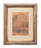 San barnaba, venice by Walter Richard Sickert, Charcoal and pen, sold Oct 2023