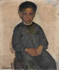Enfant basque, severino by André Hébuterne, 1920, Oil on canvas, sold Jul 2023