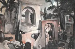 The performance by Robert Bonfils, Oil on canvas, offered Jul 2023