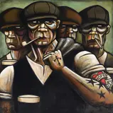 Untitled by Terry Bradley, oil, sold Jul 2023