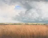 Aldwincle and titchmarsh, northamptonshire by James Lynch, oil, sold Jul 2023