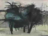 Variety of trees by Robert Henderson Blyth, ink, sold Jul 2023