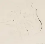 Study of two female nudes by Eric Gill, Pencil, watercolour and crayon, sold Jul 2023