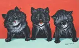 There is luck in odd numbers by Louis Wain, Gouache heightened with white, sold Jul 2023