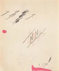 Textile design 2, step 2 by Varvara Stepanova, 1923, Pencil, crayon and gouache, sold Jul 2023