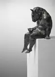 Minotaur reading by Beth Carter, sculpture, sold Jul 2023
