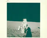 Apollo 12 by Alan Bean deploying scientific experiments, print, sold Jun 2023