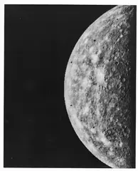 Mariner 10 by Views of Mercury's terminator, photograph, sold Jun 2023