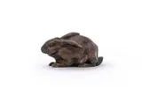 A bronze model of a crouching rabbit by Antoine-Louis Barye, BRONZE, sold Jun 2023