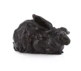 A bronze model of a rabbit by Ferdinand Pautrot, BRONZE, sold Jun 2023