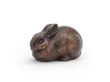 A bronze model of a rabbit by André Vincent Becquerel, BRONZE, sold Jun 2023