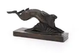 A bronze model of a leaping hare by André Vincent Becquerel, Bronze' and numbered '2', offered Jun 2023