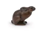 A bronze model of a seated rabbit by Grete Budde, BRONZE, offered Jun 2023
