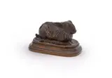 A bronze model of a rabbit by Paul Wayland Bartlett, BRONZE, offered Jun 2023