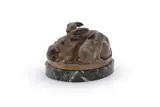 A bronze group of mother rabbit with three young by Emilie L. Fiero, BRONZE, offered Jun 2023