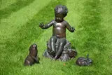 A large bronze group, child with rabbits by Brenda Putnam, 1924, BRONZE, sold Jun 2023