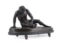 The dying gaul by Augusto Röhrich, BRONZE, sold Jun 2023