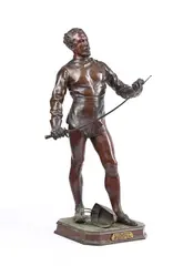 Escrimeur by Clement Leopold Steiner, BRONZE, sold Jun 2023