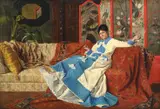 The siesta by Francesco Folli, Oil on panelSigned, sold Jun 2023