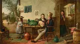 Time waits for no one by Charles Hunt, oil, sold Jun 2023