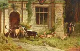 'home? there was no sign of home from parapet to basement' by Samuel Edmund Waller, Oil on canvas, sold Jun 2023