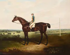 Robert johnson on mr. riddell's dr. syntax by John Frederick Herring, Sr., 1825, oil, sold Jun 2023