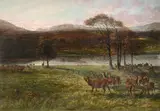 The deer park by George Earl, Oil on canvasSigned and dated ''pinxt, offered Jun 2023