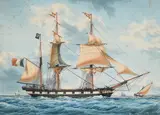 Nemesis by François Geoffroi Roux, ink and watercolour on paper, offered Jun 2023
