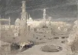 Tombs of the mammeluks by Albert Goodwin, Watercolour Society, sold Jun 2023