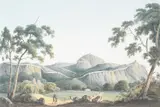 The fortress of gooty, burma by Justinian Walter Gantz, watercolour and gouache32, sold Jun 2023