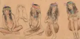 Fillettes egyptiennes by George Rochegrosse, gouache and watercolour, offered Jun 2023