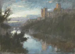Durham by Albert Goodwin, ink, sold Jun 2023