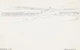 Bamborough castle by Albert Goodwin, Pen and inkSigned, offered Jun 2023