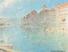 Lucerne by Albert Goodwin, drawing, sold Jun 2023