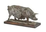 Mother pig by Richard Cowdy, Bronze, sold Jun 2023