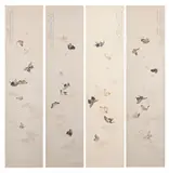 Untitled by Pan Jingshu, ink and colour on paper, sold May 2023