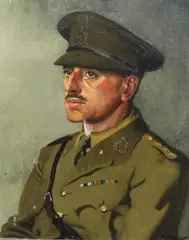 Portrait of Surgeon Captain William Llewellyn by Anna Zinkeisen, oil on canvas, sold Dec 2023