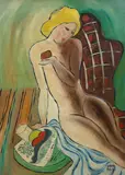 Untitled by Béla Kádár, oil on board, sold Dec 2023