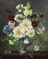 A Summer Group by Cecil Kennedy, oil on canvas, sold Dec 2023