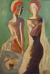 Untitled by Béla Kádár, oil on board, sold Dec 2023