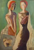 Untitled by Béla Kádár, oil on board, sold Dec 2023