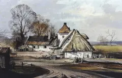 Untitled by Rowland Hilder, oil on canvas, sold Dec 2023