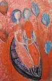 Untitled by Vera Spencer, oil on canvas, sold Dec 2023