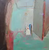 The Old Lady by Harold Mockford, 1975, oil on canvas, sold Dec 2023