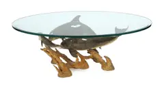Dolphin Reef by Robert Wyland, 1995, bronze, sold Dec 2023