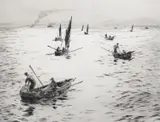 Lobster fishers by William Lionel Wyllie, etching, sold Dec 2023